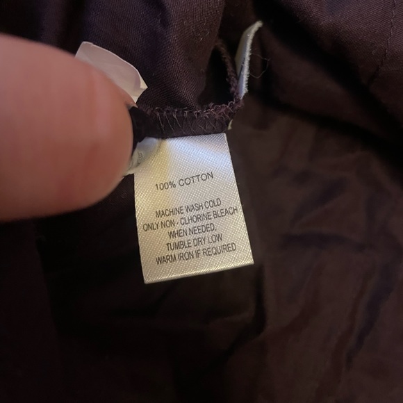 LOFT petite ruffle neck button up blouse - Picture 6 of 7